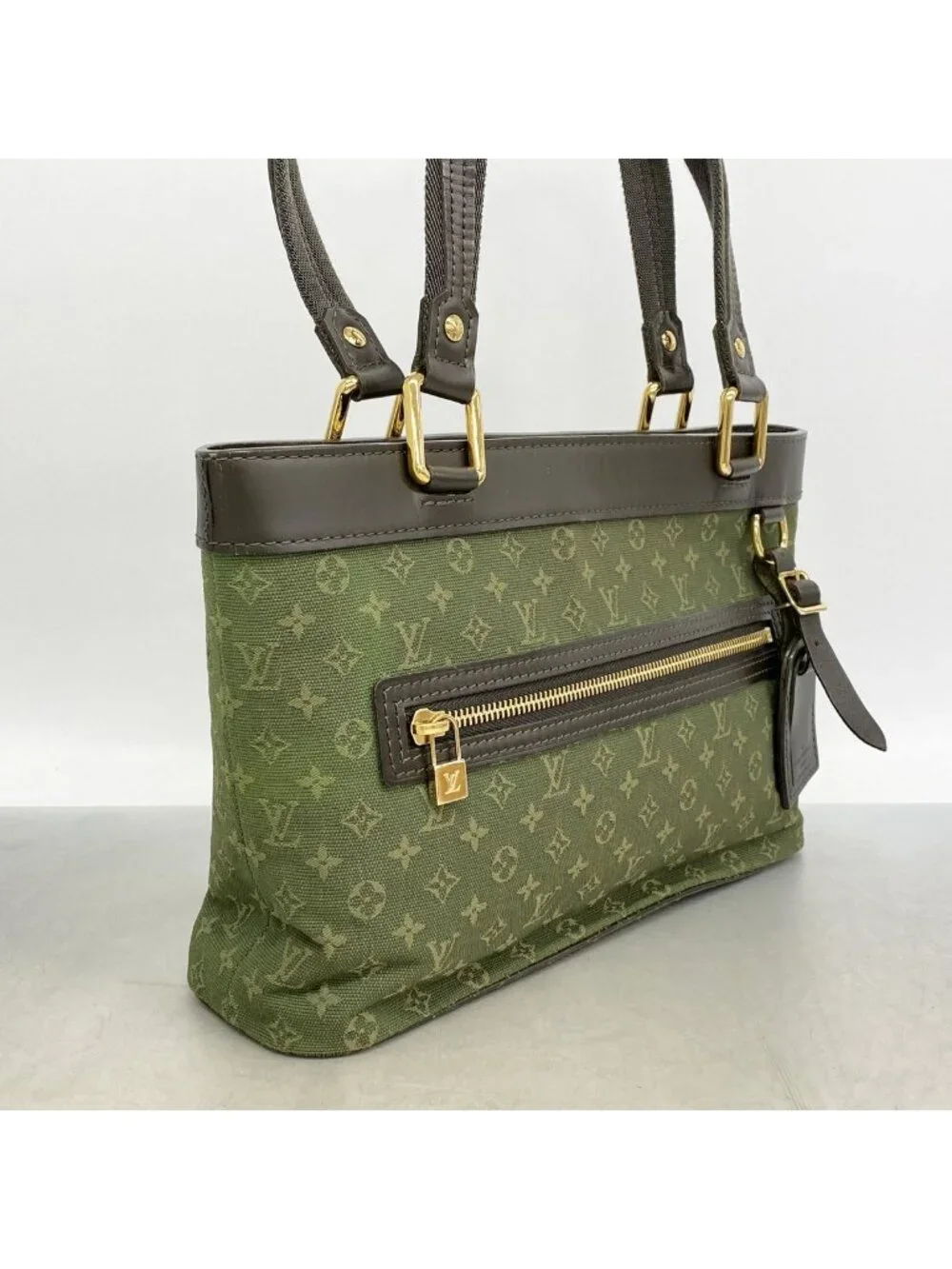 Louis Vuitton Monogram Mini Lucille PM Khaki Handbag